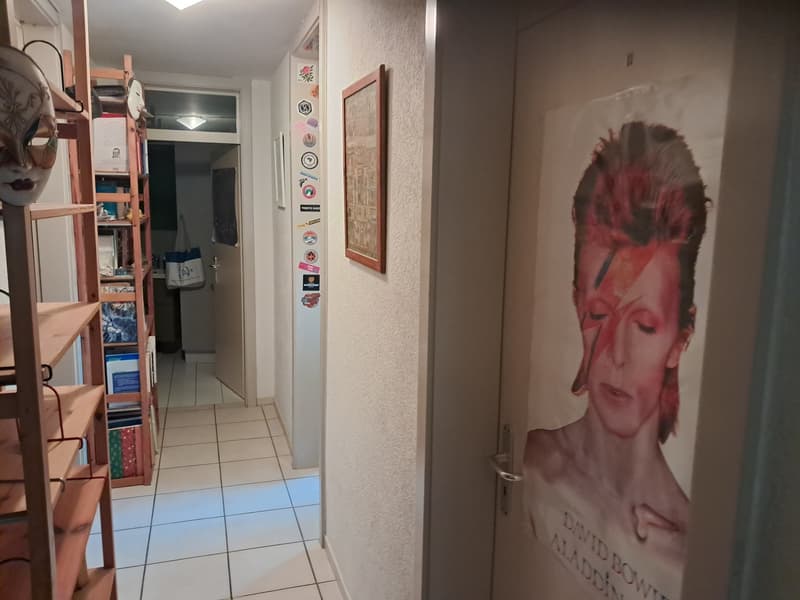 Grand salon et cuisine, une chambre et trois salles de bain. (2)
