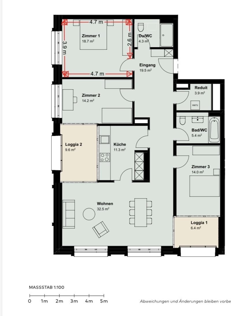Room for rent nearby Kappeli, Altstetten (2)