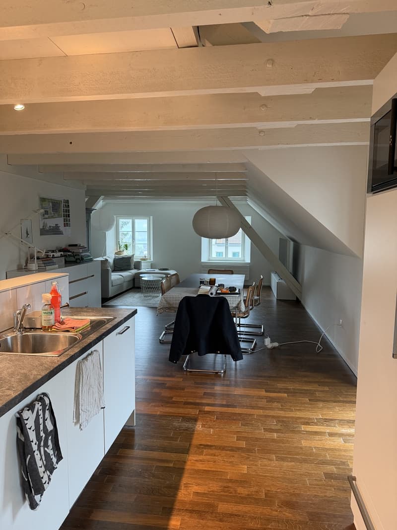 Helle und grosszügige 3.5-Zimmer-Dachwohnung in ruhiger Lage in Hombrechtikon (1)