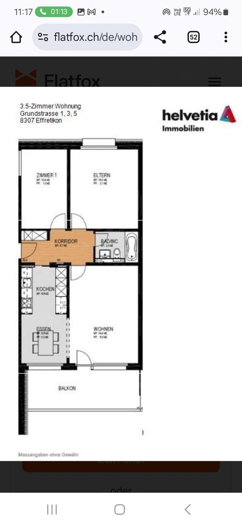 3 ½ Zimmer-Wohnung, 8307 Effretikon (6)