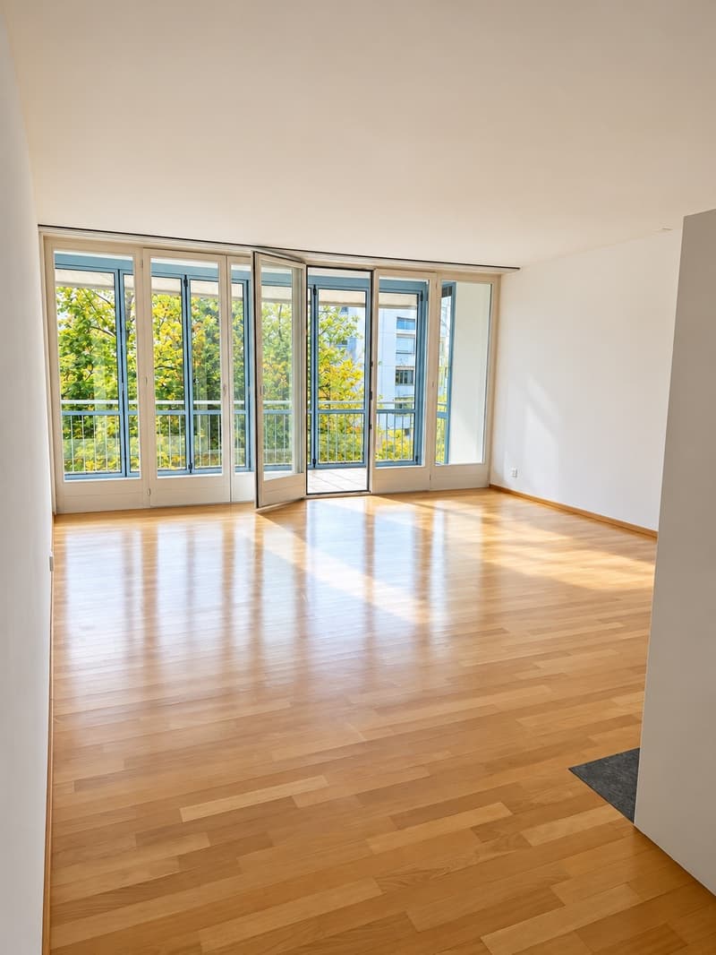 Sonnige 3.5-Zimmer-Wohnung in Meilen mit Wintergarten, Cheminée und Garage alles inklusive! (1)