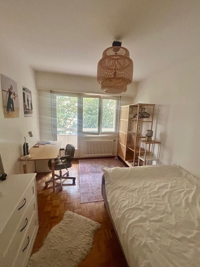 Grande chambre au centre-ville de Lausanne (1)