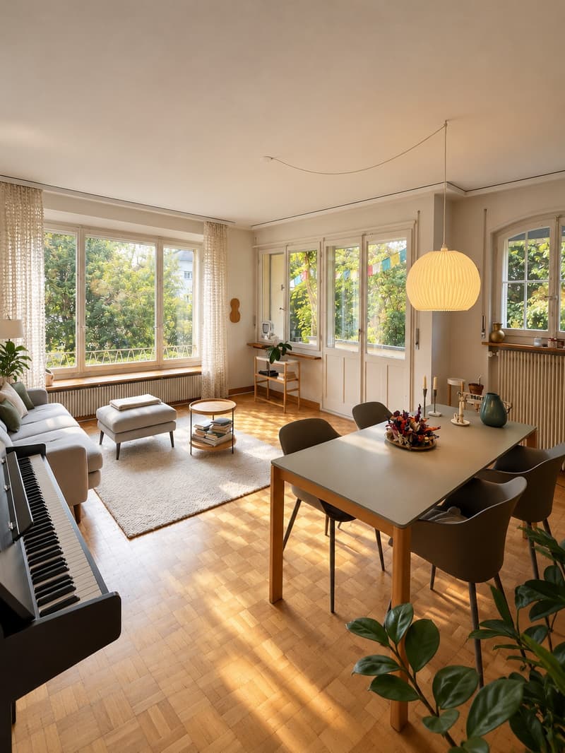 Renovierte 3.5-Zimmer-Wohnung mit Garten in Bern Schosshalde/Ostring (1)