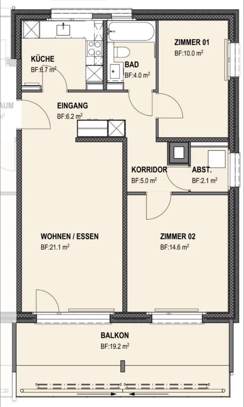 Schöne 3,5-Zimmer-Wohnung mit grossem Balkon in Fislisbach (8)