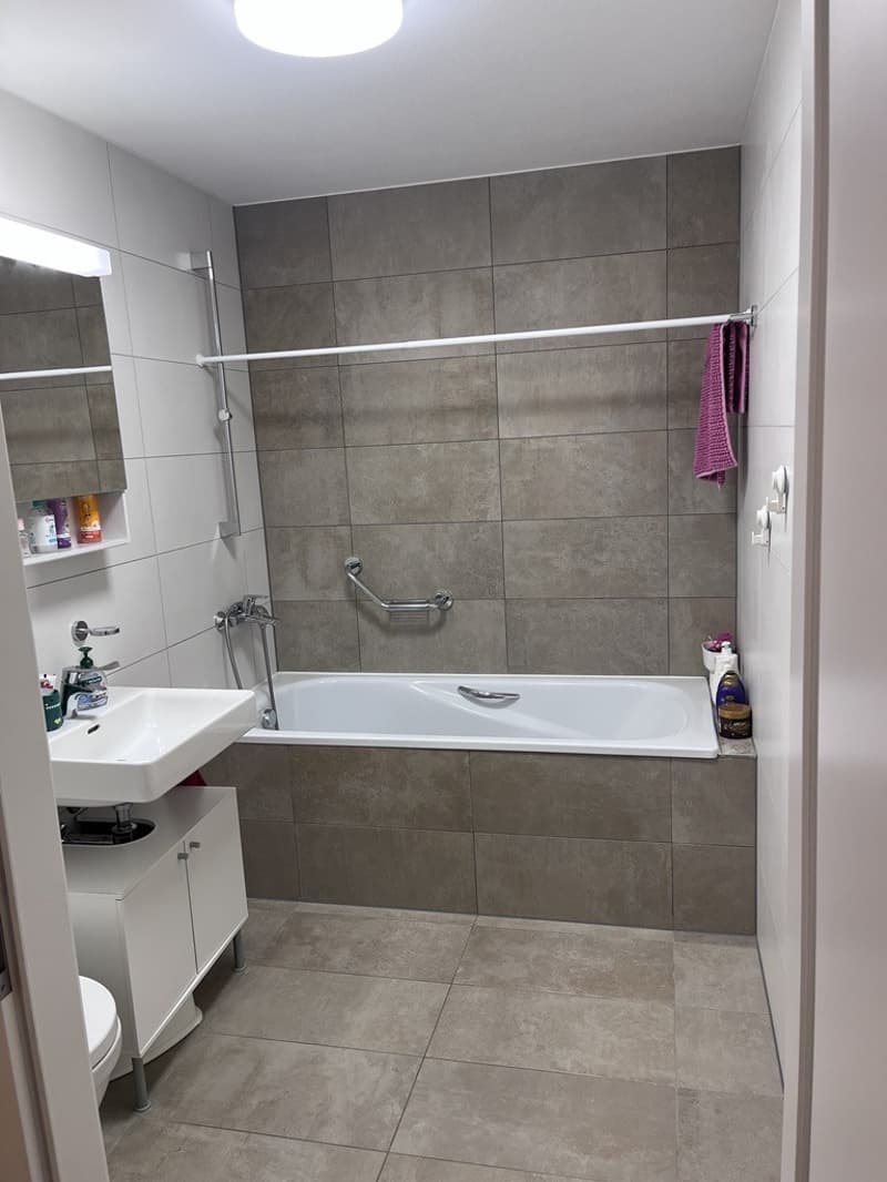 Magnifique 3.5 pièces avec grande terrasse, 2 salles de bains et parking - Orbe (Gruvatiez) (12)