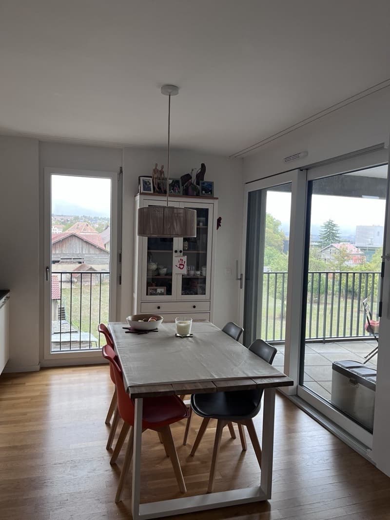 Magnifique 3.5 pièces avec grande terrasse, 2 salles de bains et parking - Orbe (Gruvatiez) (11)