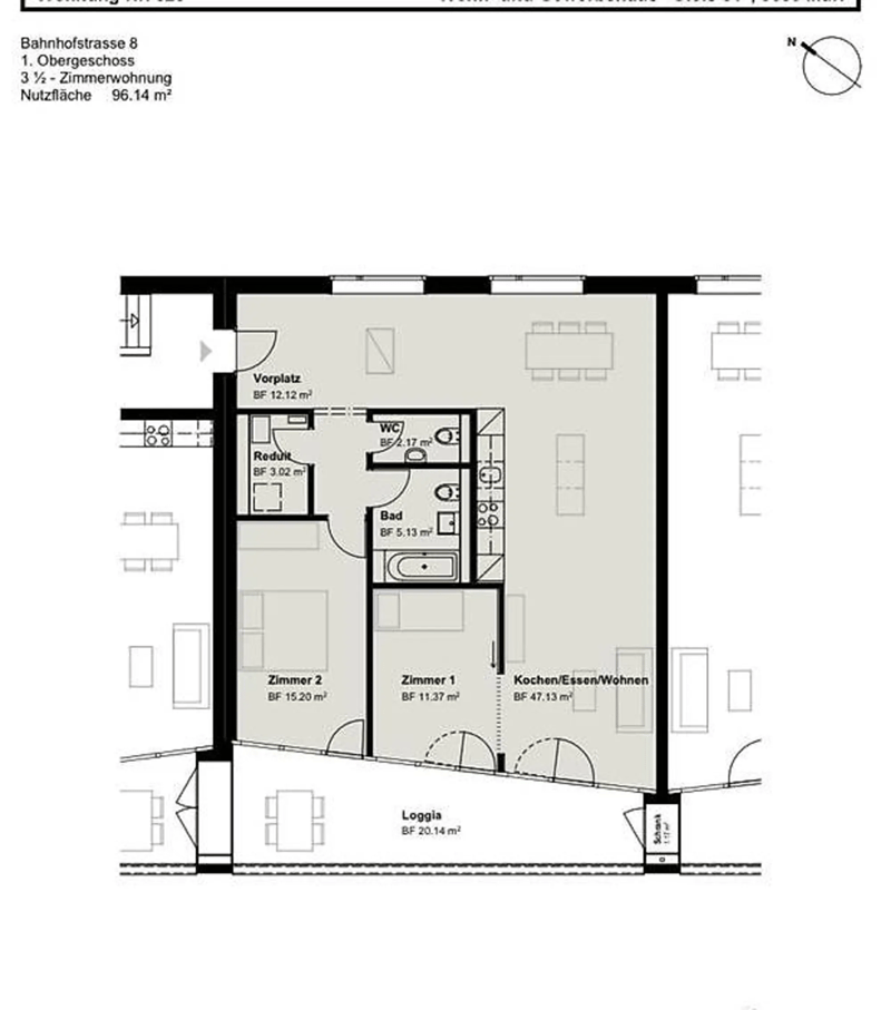 Helle 3.5-Zimmer-Wohnung mit grossem Balkon in Muri AG (5)