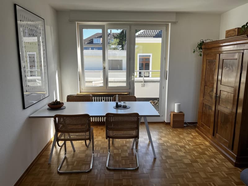 Sehr helle, möblierte 2-Zimmer-Wohnung mit zwei Terrassen beim Spalentor, 1. Januar bis 30. September 2027 (2)