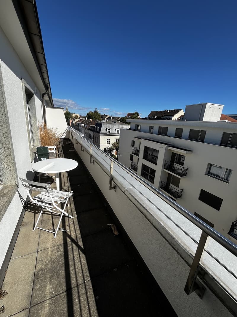 Sehr helle, möblierte 2-Zimmer-Wohnung mit zwei Terrassen beim Spalentor, 1. Januar bis 30. September 2027 (12)