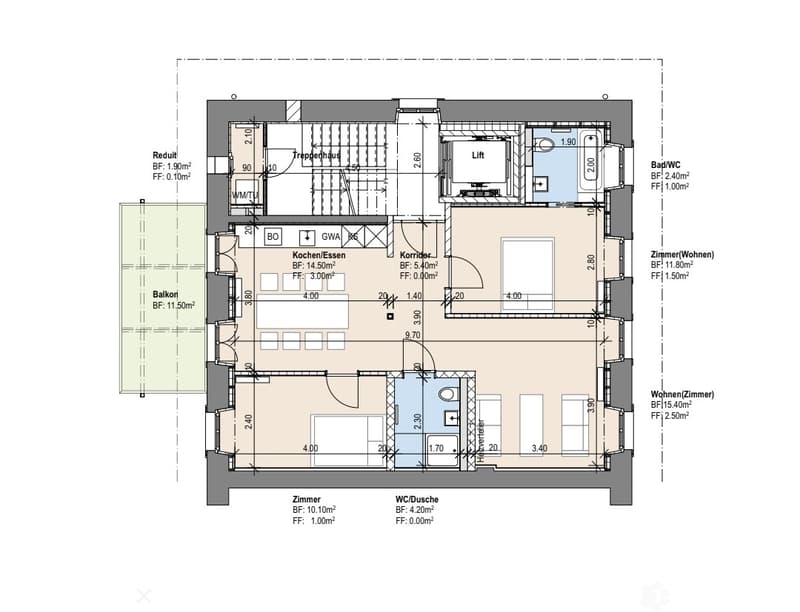 3.5 Zimmer Wohnung im Zentrum per Mitte Dezember oder Januar zu vermieten (2)