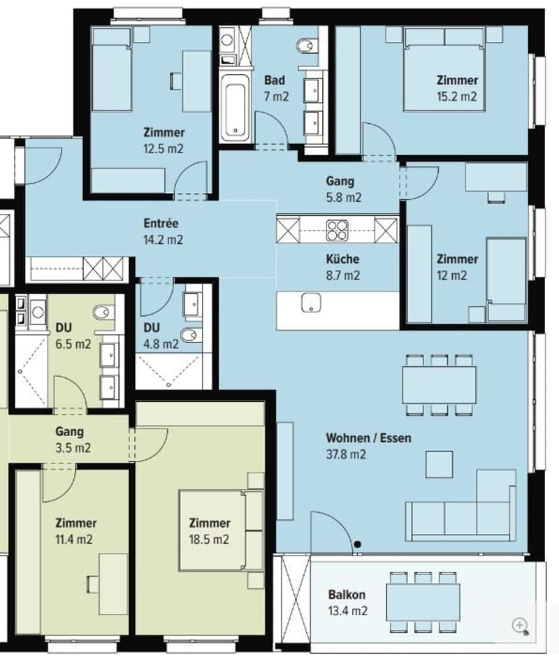 Nachmieter gesucht. Moderne Neubauwohnung im Zentrum von Gränichen. (9)