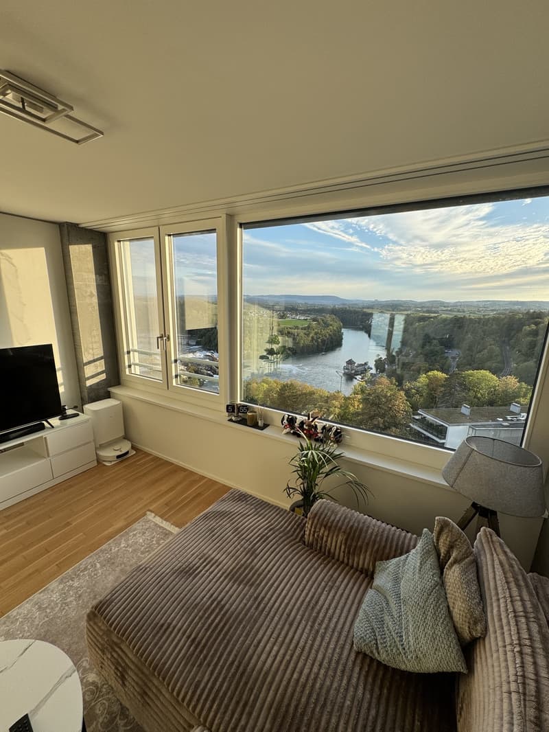 Traumhafte 2.5-Zimmer-Wohnung im 11. Stock mit direktem Rheinfallblick (3)