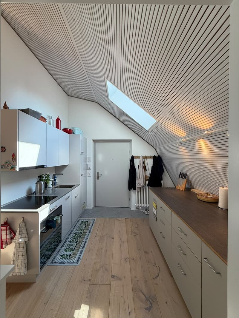 Helle, moderne Dachwohnung mit Balkon im Kreis 7 Zürich Hottingen (11)