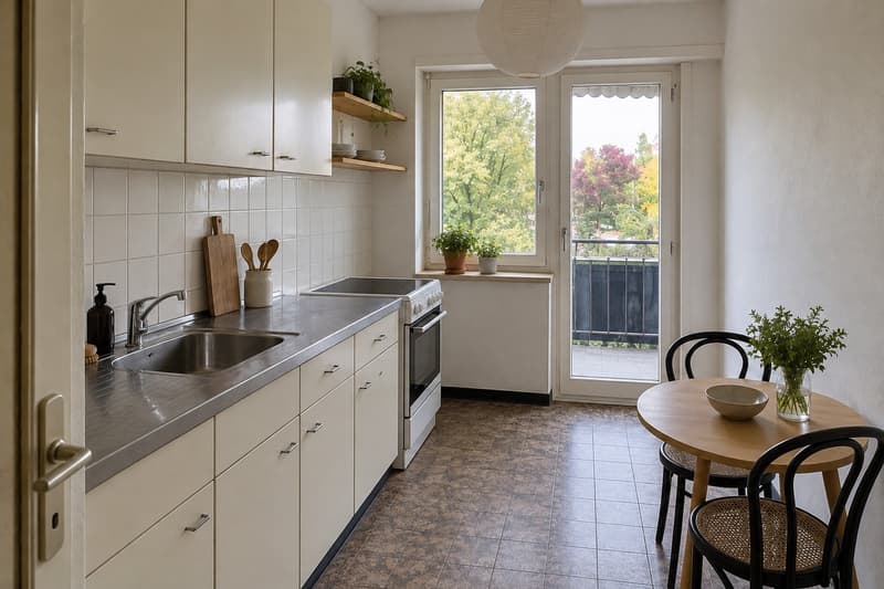 Helles WG-Zimmer in Oerlikon, 3 Min. zum Bahnhof, 2 Balkone (2)