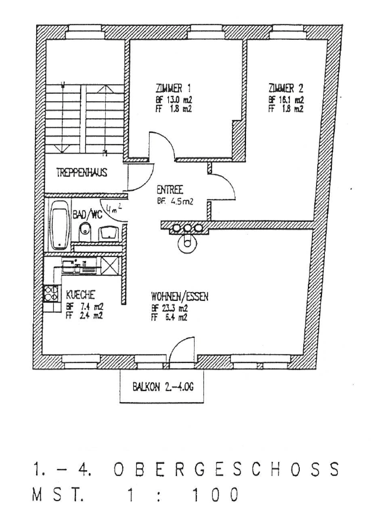Helle 3,5-Zimmer-Wohnung im beliebten Kreis 4 (4)