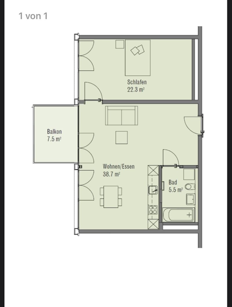Helle 2.5-Zimmer-Wohnung direkt am Eulachpark (2)