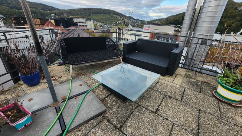 We're looking for a 3rd roommate to join our appartment in Baden. (8)