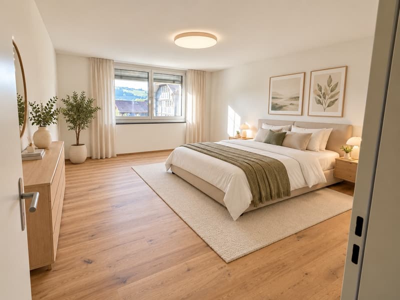 => Neu - Erstbezug neue grosse Wohnungen, sehr grosser Balkon 32m2 (9)