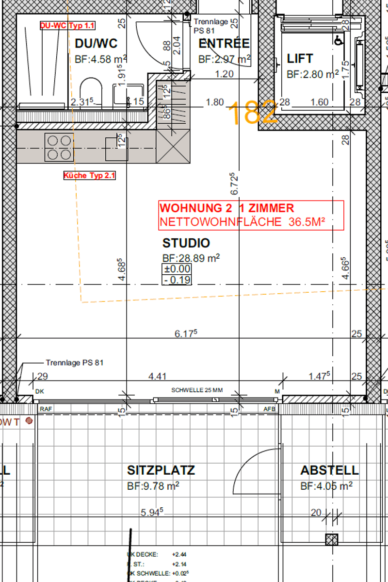 Helles und modernes 1.5-Zimmer-Studio mit Gartensitzplatz in Niederrohrdorf (7)