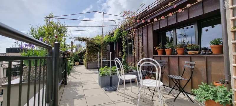 Bright 2.5-room attic apartment with terrace in the heart of Lausanne (2)