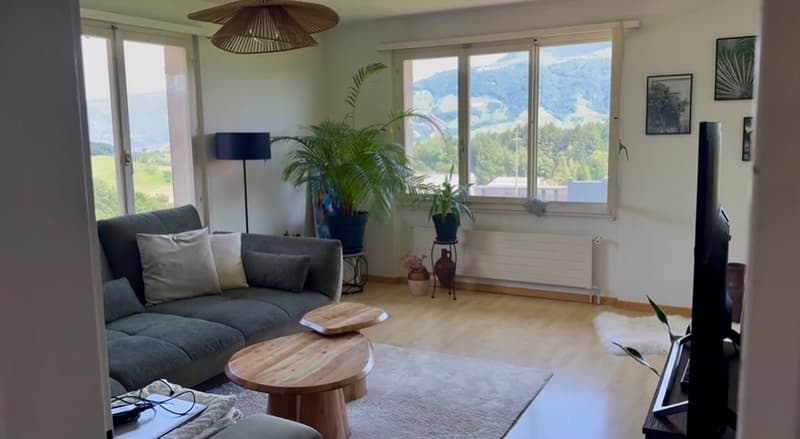 Schöne 4,5-Zimmer-Wohnung mit Balkon, Terrasse und privatem Garten in Udligenswil (1)