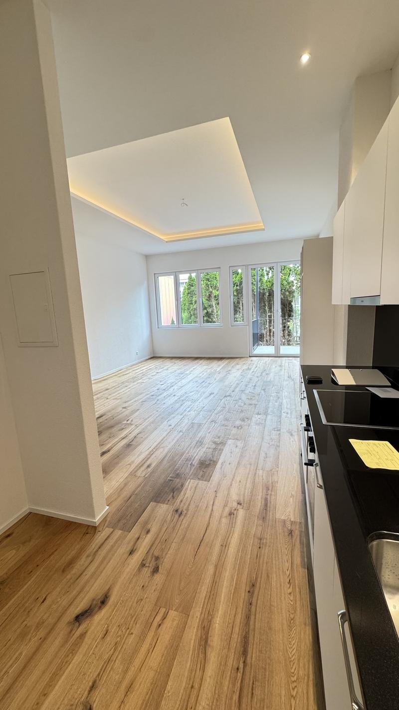 Helle 1-Zimmer-Wohnung mit hohen Decken, Balkon und Dachterrasse in Bülach (3)