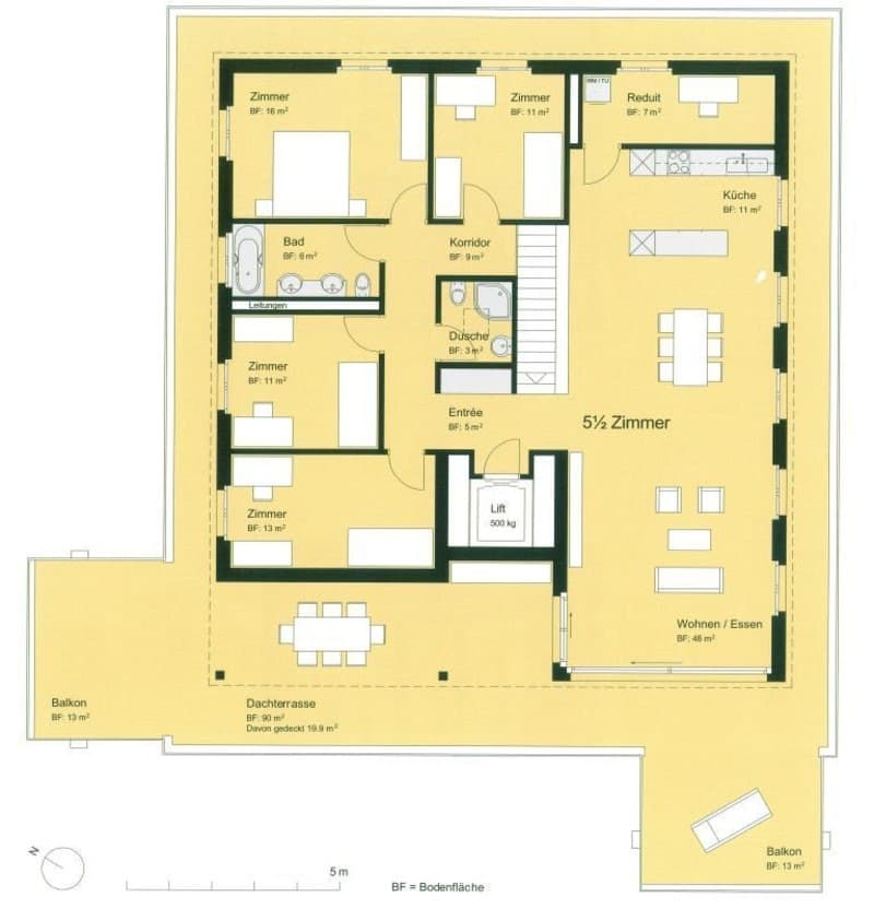 Schöne, helle 5.5-Zimmer-Attikawohnung an zentraler Lage (6)