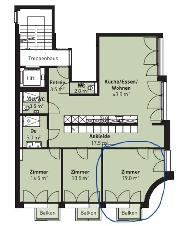 Room in a modern shared flat near Stauffacher (6)