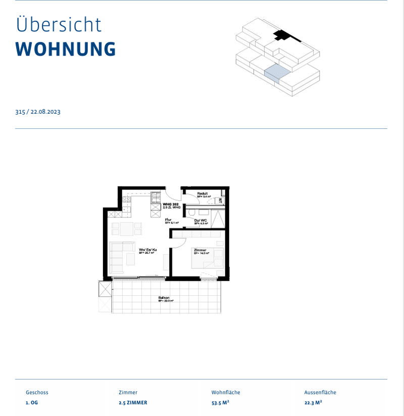 Moderne 2.5-Zimmer-Wohnung in Bachenbülach (Nachmieter gesucht) (3)