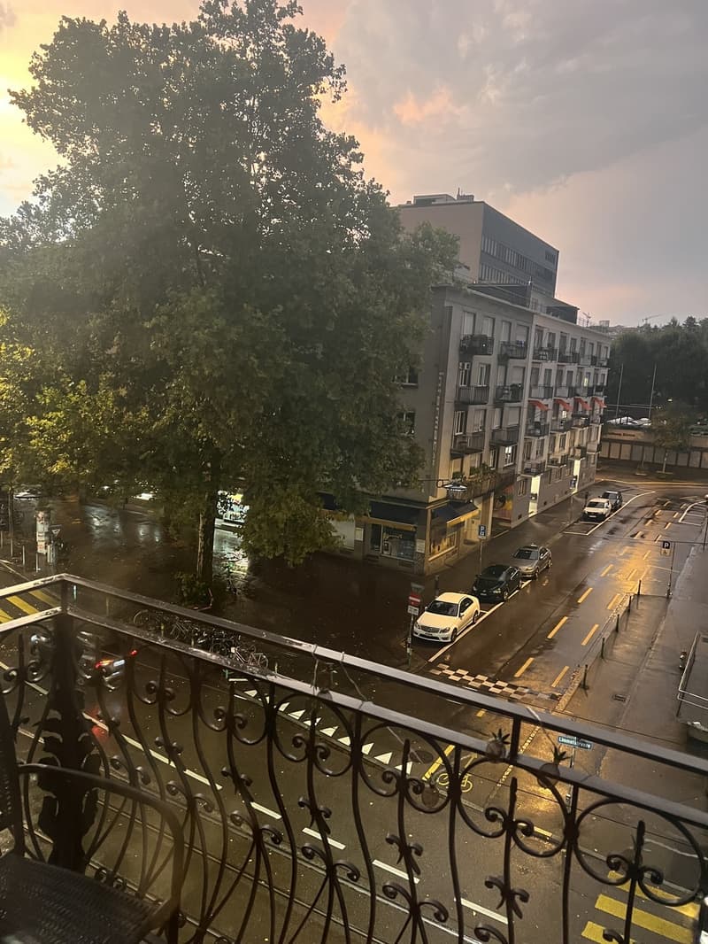 Sunset at the balcony