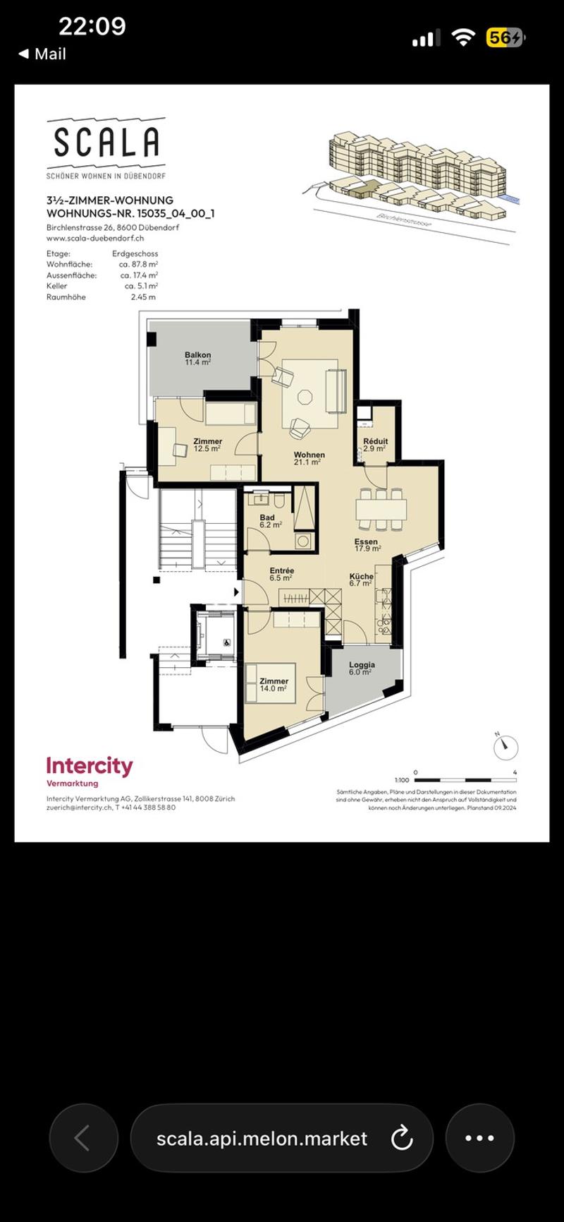 3 ½ Zimmer-Wohnung, 8600 Dübendorf (11)