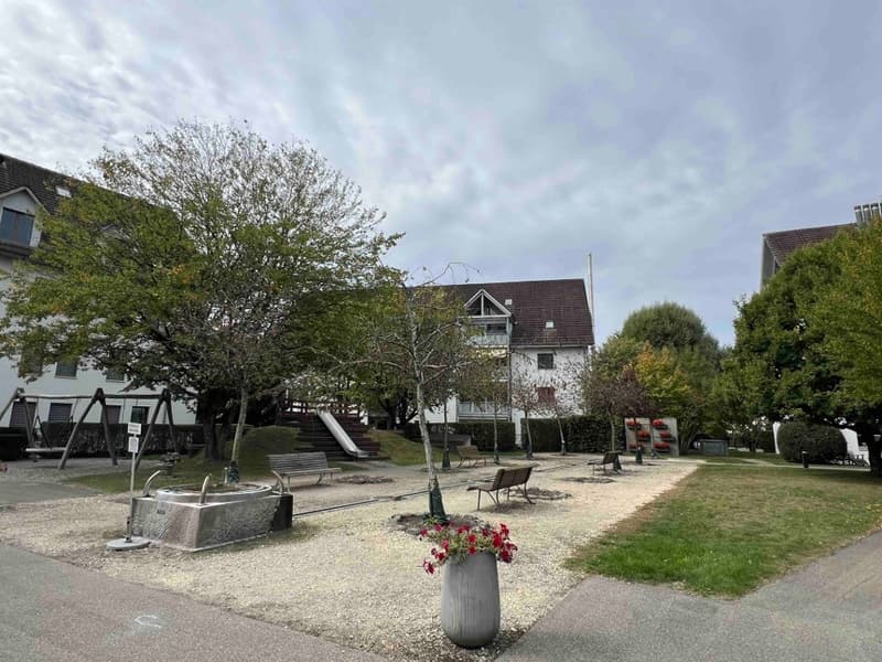 Welcome to this spacious, furnished and filled with light 5.5-room duplex apartment in the idyllic Watt village (8105), 15 minutes away from Zurich HB by train. If you are looking for a spacious flat that comfortably accommodates a family and is next to (10)