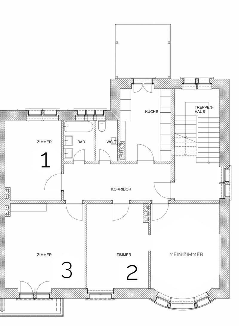 WG-Zimmer ab 1. Dezember in wunderschöner Altbauwohnung (8)