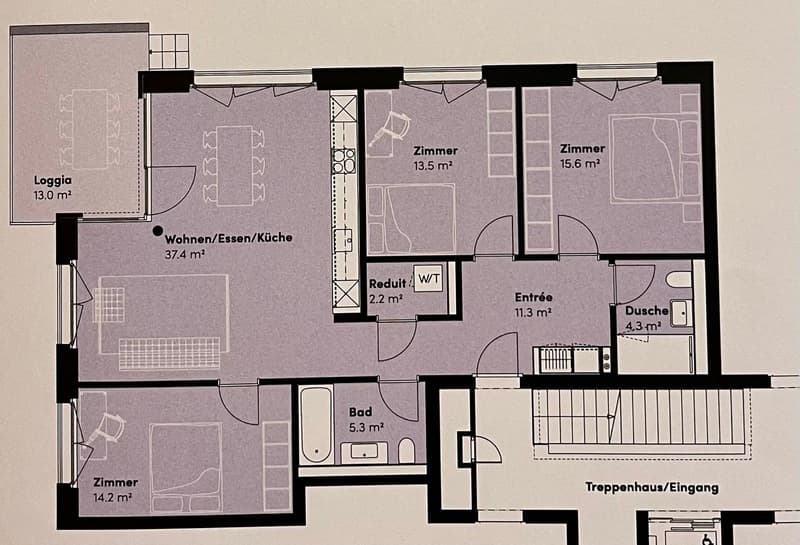 4.5 Zimmer-Wohnung an ruhiger Wohnlage (9)