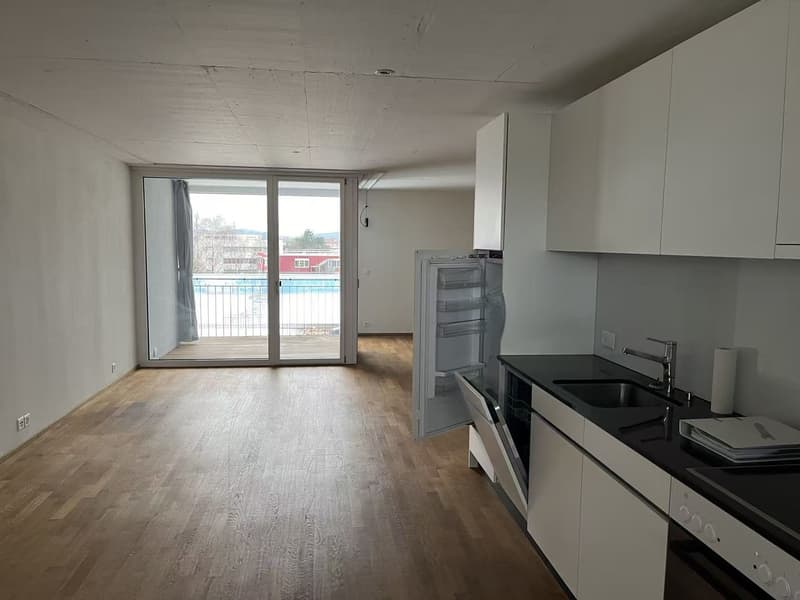 Grosszügiges 1.5-Zimmer-Studio (77.5 m²) mit Loggia nur 5 Min. zum Bahnhof (1)