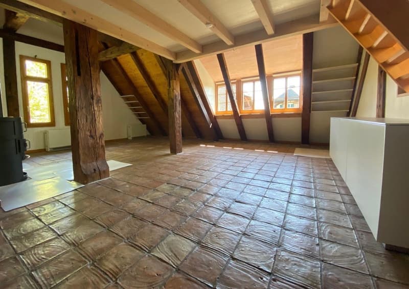 Charmante 3.5-Zimmer-Wohnung mit Galerie und grossem Garten (2)