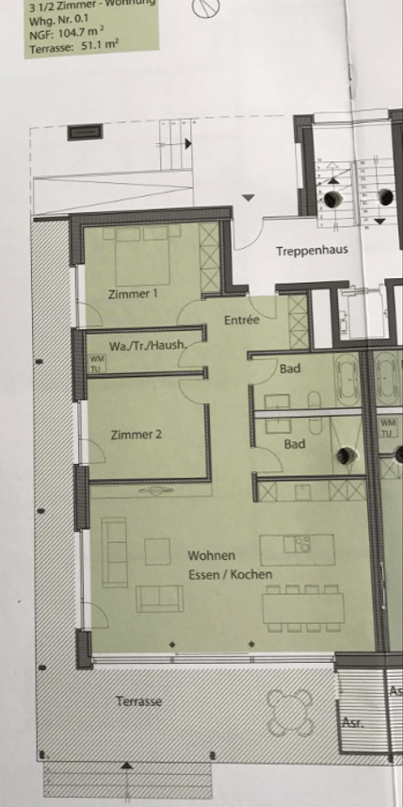 Traumhafte 3.5-Zi.-Wohnung mit 105m2 in Seenähe (9)