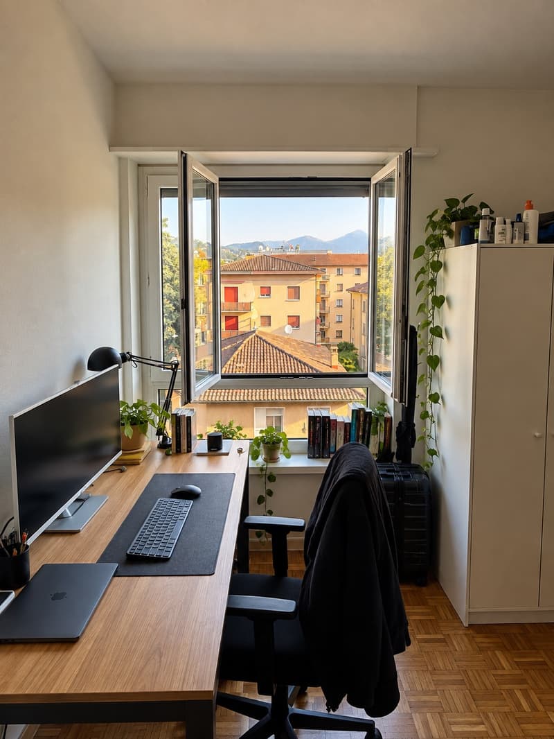 Camera singola luminosa a Lugano CHF 707/mese (2)
