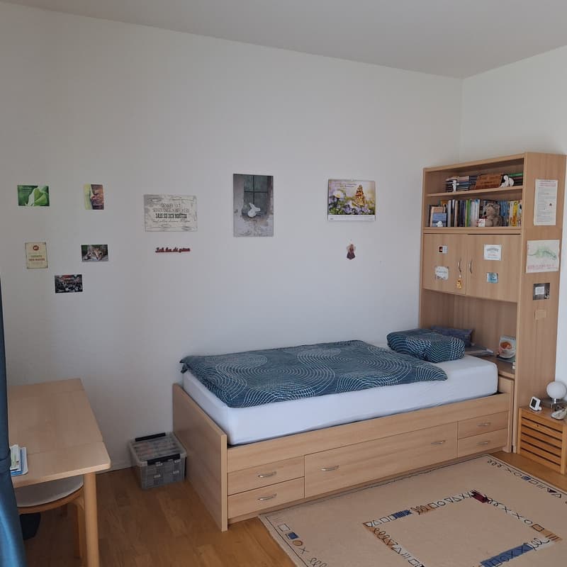 Das zu vermietende Zimmer ist unmöbliert.