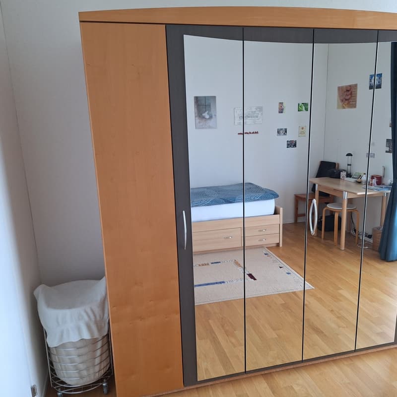 Das zu vermietende Zimmer ist unmöbliert.