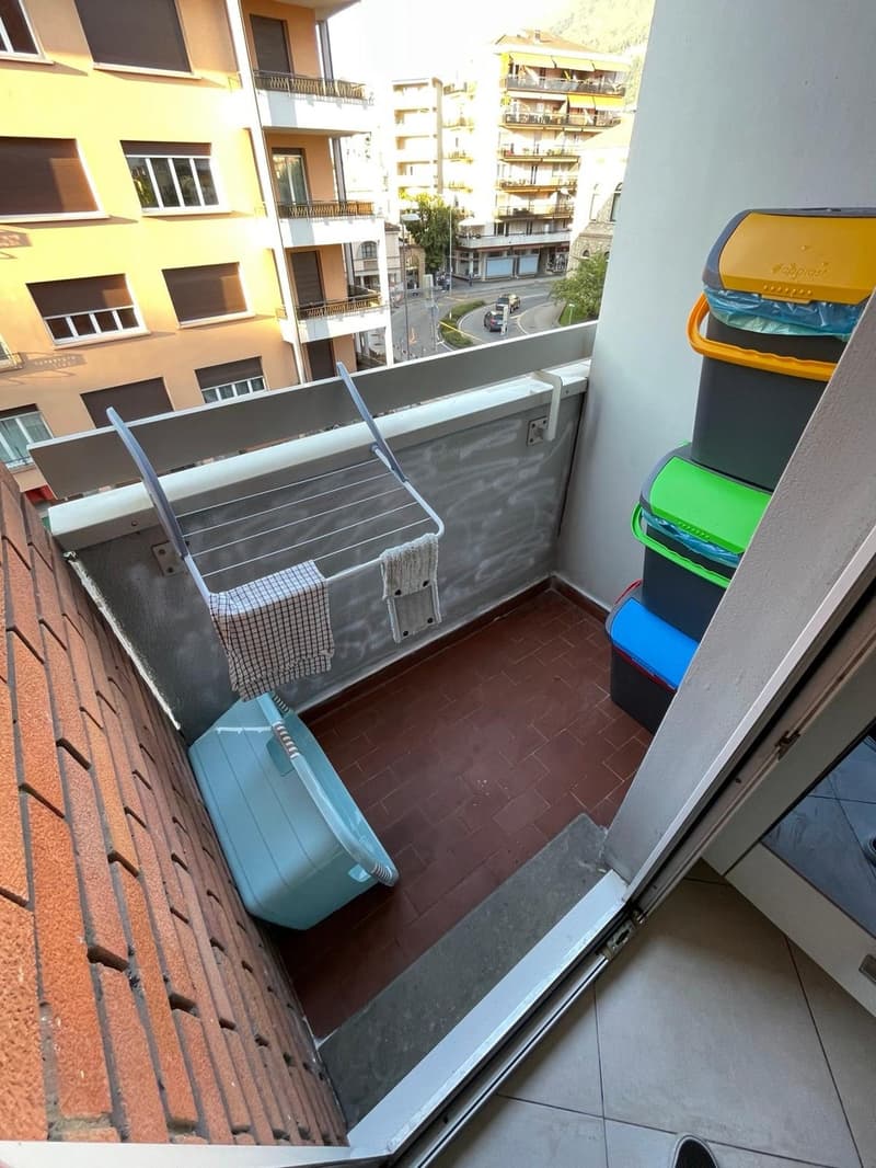Affittasi camera privata con terrazzino privato in appartamento condiviso con altre due persone, in Via Zurigo 1, Lugano (7)