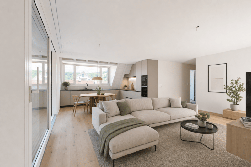 Wohnen im Dorf - Neubau 3.5-Zimmer-Maisonettewohnung (3)