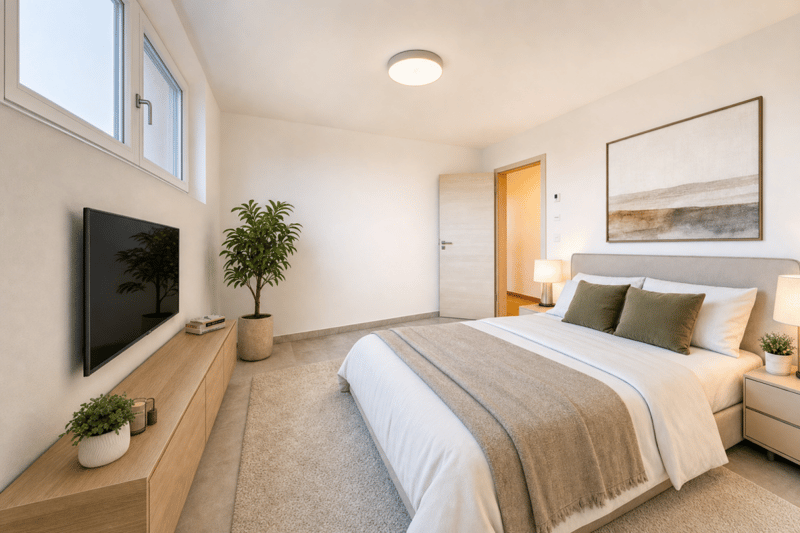 Appartement moderne avec terrasse merveilleuse et carport pour deux véhicules (12)