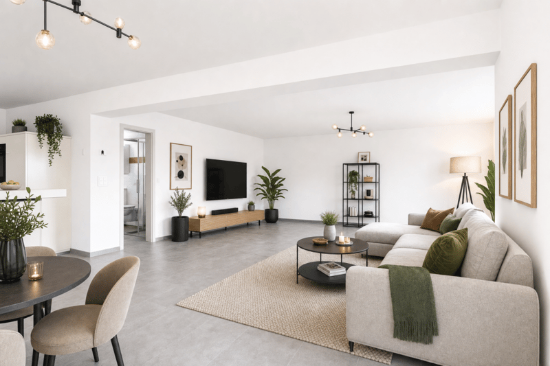 Appartement moderne avec terrasse merveilleuse et carport pour deux véhicules (5)