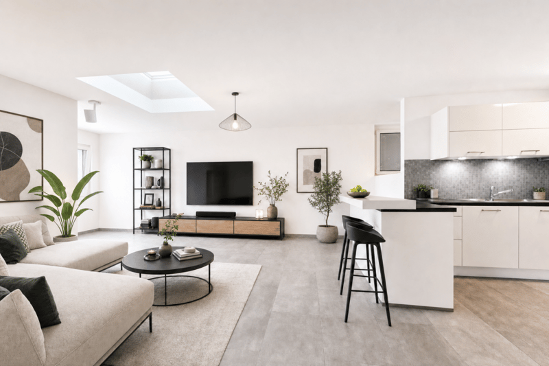 Appartement moderne avec terrasse merveilleuse et carport pour deux véhicules (1)
