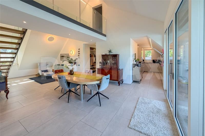 Rheinblick - Feeling like on vacation - 4.5-room maisonette apartment in Wallbach for sale (5)