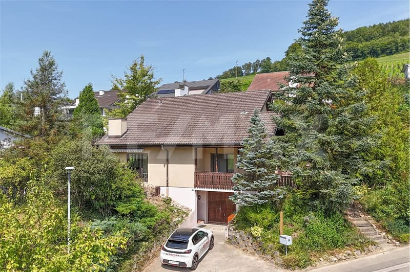 Exclusive hillside location with stunning views, family house for sale in Zeiningen (1)