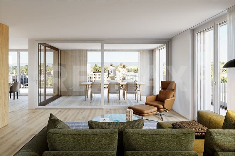 Exklusive 4.5 Zimmer-Attikawohnung mit Weitblick in Möhlin zu verkaufen (3)