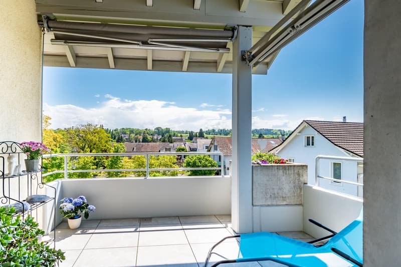 sonnenverwöhnter Südwestbalkon
