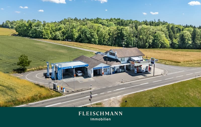 Tankstelle, Shop, Coffee Lounge und Wohnen  ein vielseitiges Gesamtkonzept